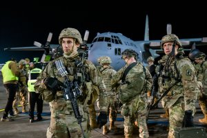 Austin pledges military training, support for Baltics