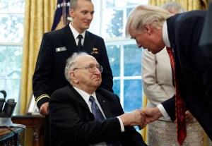 USS Arizona survivors receive hero’s welcome at White House and Pentagon