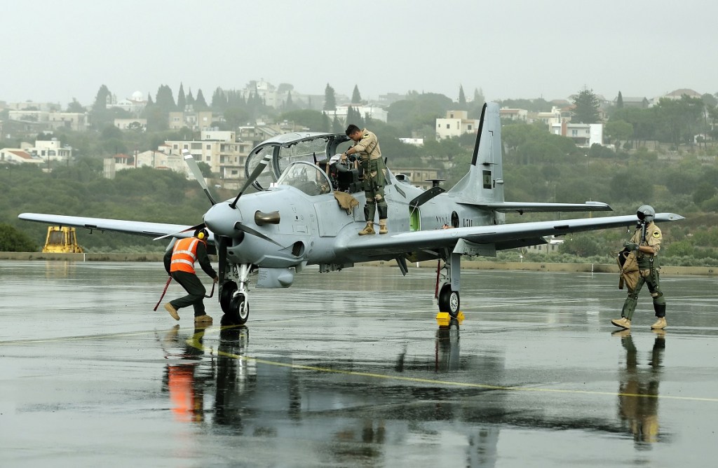 US delivers first A-29 Super Tucano aircraft to the Lebanese Army