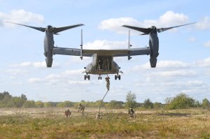 Ospreys draw eyes over Ukraine during special ops exercises