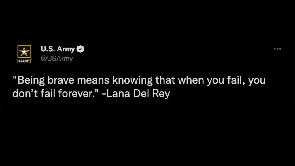 Hip, cool Army shares unverified Lana Del Rey quote in motivational tweet