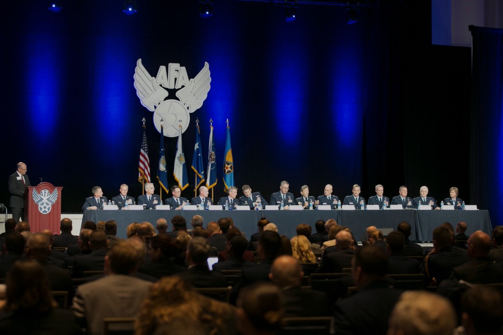 Air staff close out AFA conference with Q&A on everything from F-22s to promotions