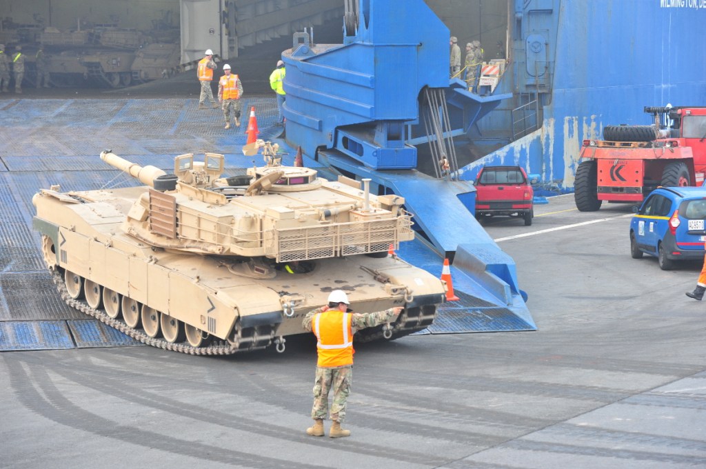 US Army flows fresh tanks, troops into Europe