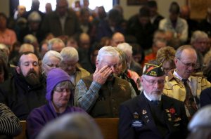 Hundreds of mourners answer the call to attend funeral for homeless veteran