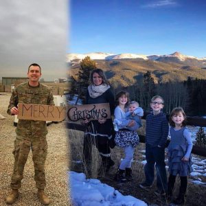 Military wife gets creative for family Christmas photo