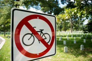 Starting next week, no bikes allowed in Arlington Cemetery without family pass