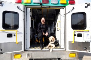 Service dog rides in Ohio air ambulance with ex-soldier
