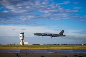 Air Force investigating damaged B-52 bomber after midair bird strike