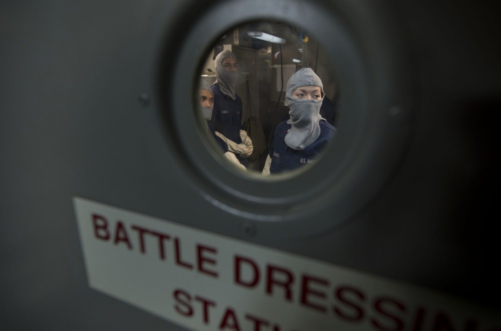 Is the Navy ready to repair battle-damaged ships in wartime?
