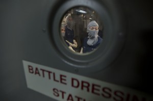 Is the Navy ready to repair battle-damaged ships in wartime?