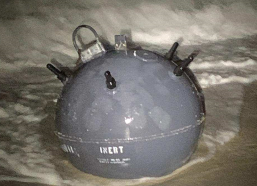 Navy target mine, which shut down Florida beach, is latest military device to wash ashore