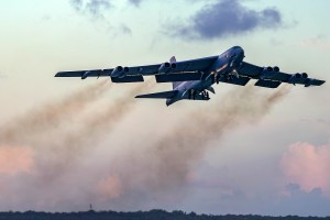 Air Force B-52 crew assists in search for missing sailors off the coast of Guam