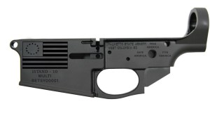 This Betsy Ross-inspired AR-15 lower receiver will show your American spirit better than a pair of shoes