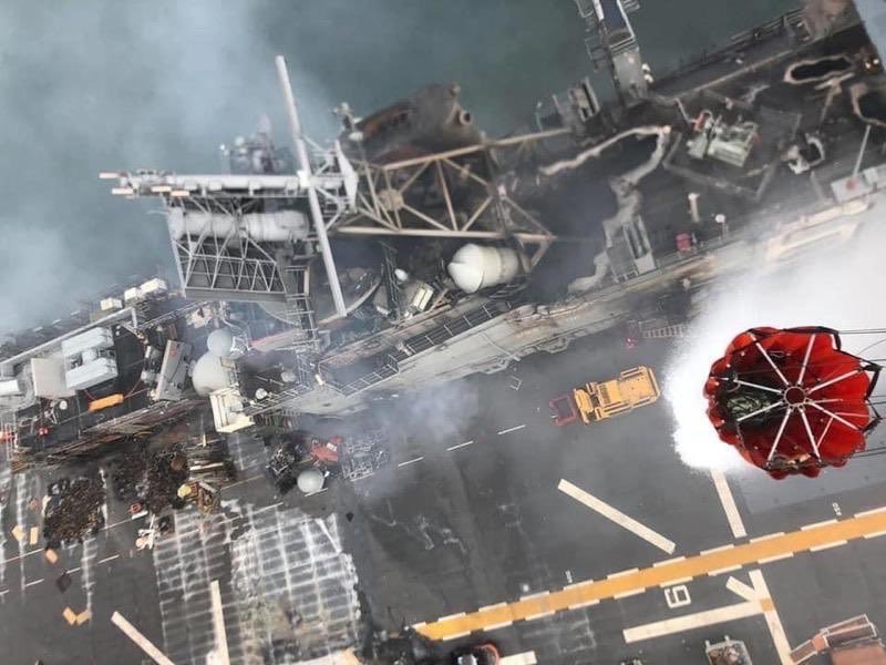 CNO: Navy thought it had a handle on Bonhomme Richard fire Sunday night