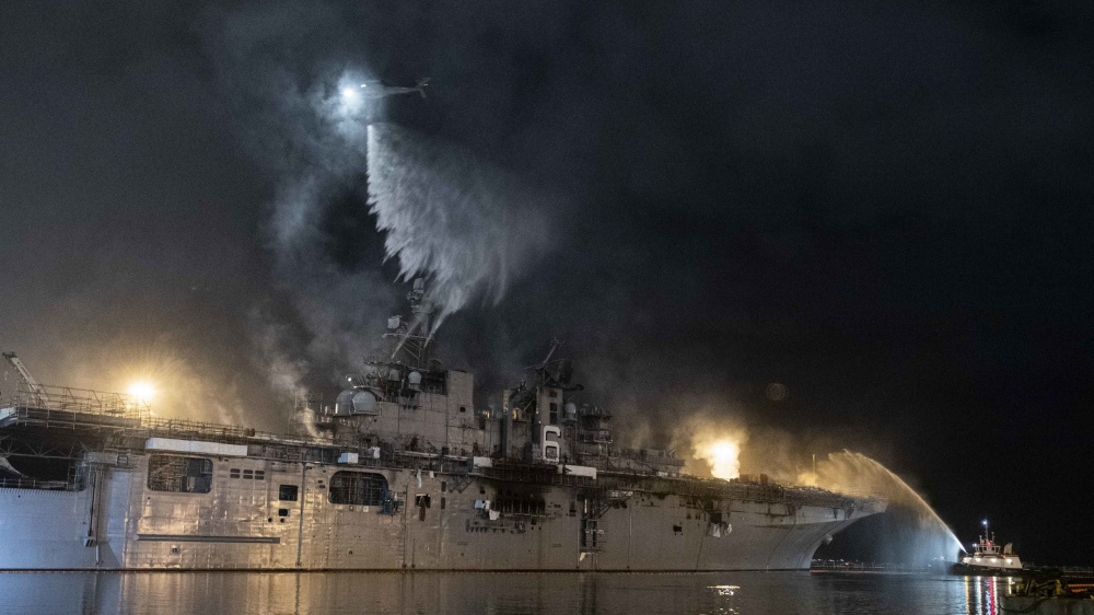 USS Bonhomme Richard fire emails raise questions about criminal charges