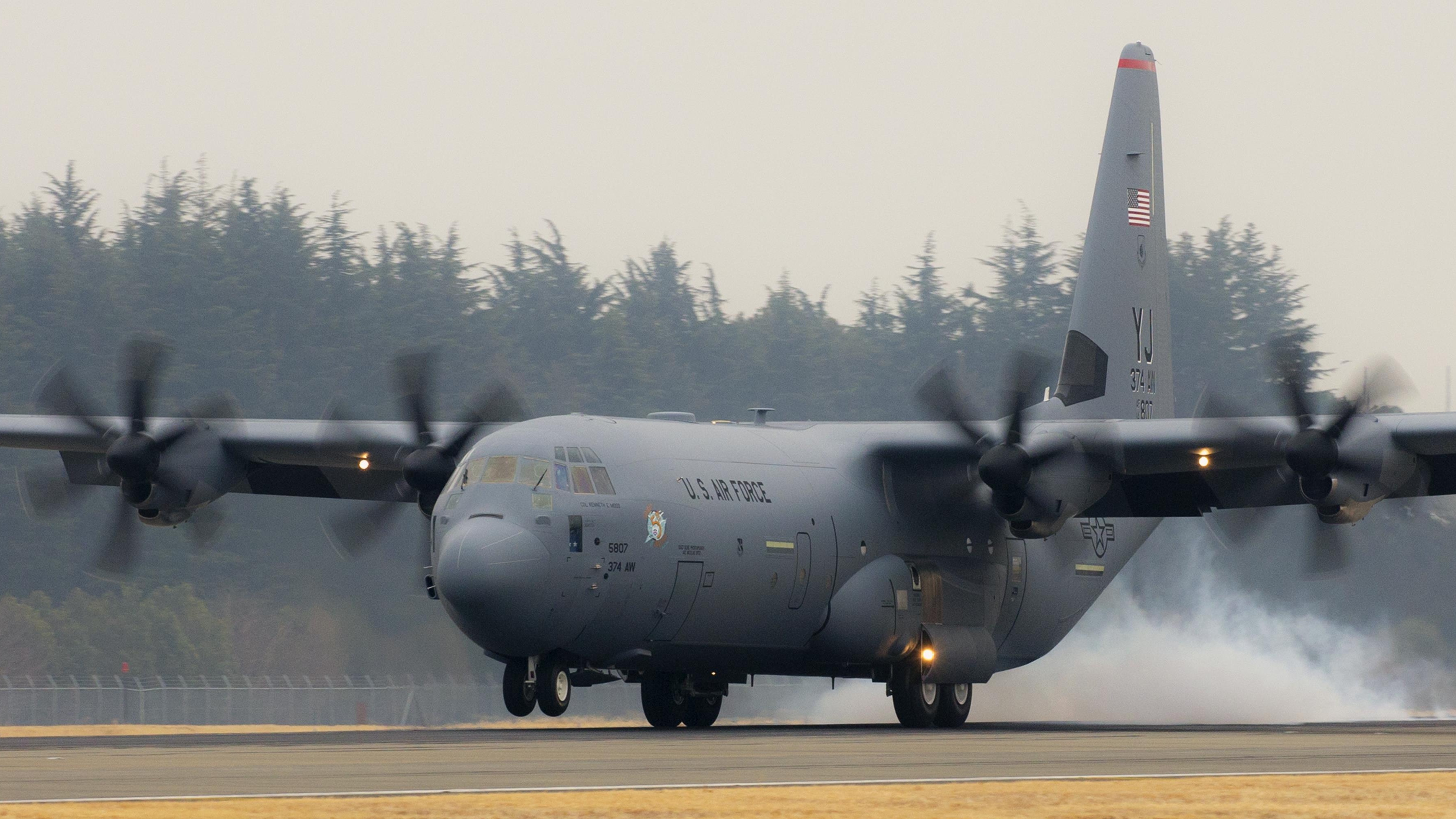 C-130J Super Hercules arrives at Yokota Air Base