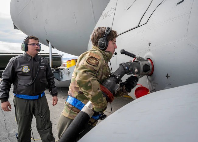 The Air Force is trying out a new kind of tanker: its C-17 cargo plane