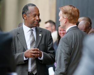 Carson pledges to fight homelessness amid budget cut plans