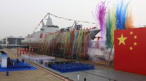 China launches its most advanced homegrown class of guided-missile destroyers