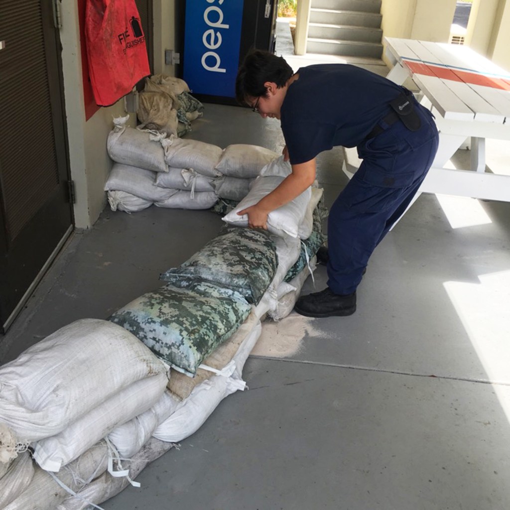 Tropical storm has East Coast military bases in its crosshairs