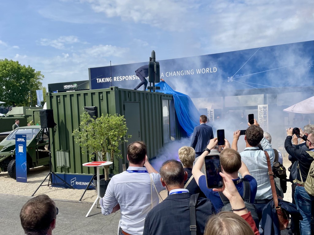 Rheinmetall pitches shipping container that can spit out swarms of attack drones