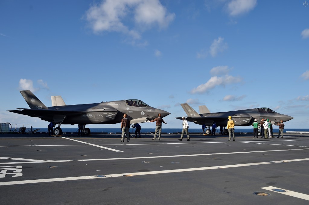 With Italian ship visit, Japanese officials observe F-35 carrier ops