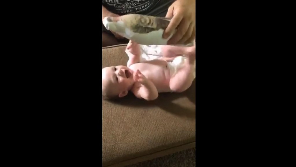 Video: This baby is beyond excited to see ‘Daddy Doll’ of deployed Army father
