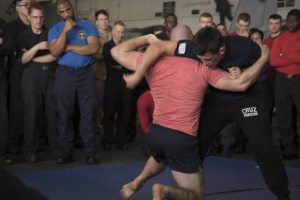 Former UFC champion trains soldiers