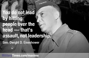 Eisenhower’s leadership honed on the battlefield and in the White House