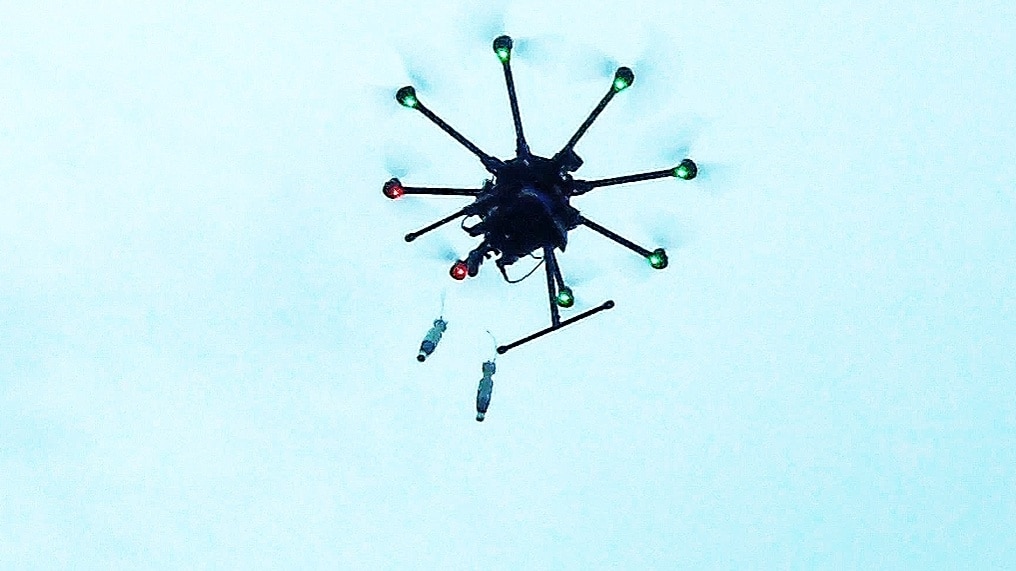 Simulated IED-equipped drone provides military training