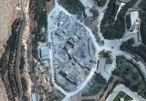 How imagery satellites captured the missile strikes in Syria