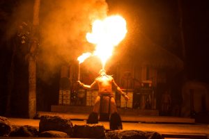 Feel the burn: Fire-breathing corpsman credits Navy with getting him into performance shape