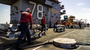 USS Gerald R. Ford docks in Greece for port call after fire