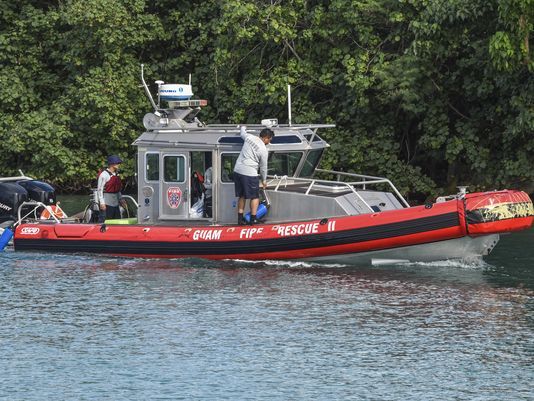 Air Force, Guam authorities search for missing airman off Tarague Beach