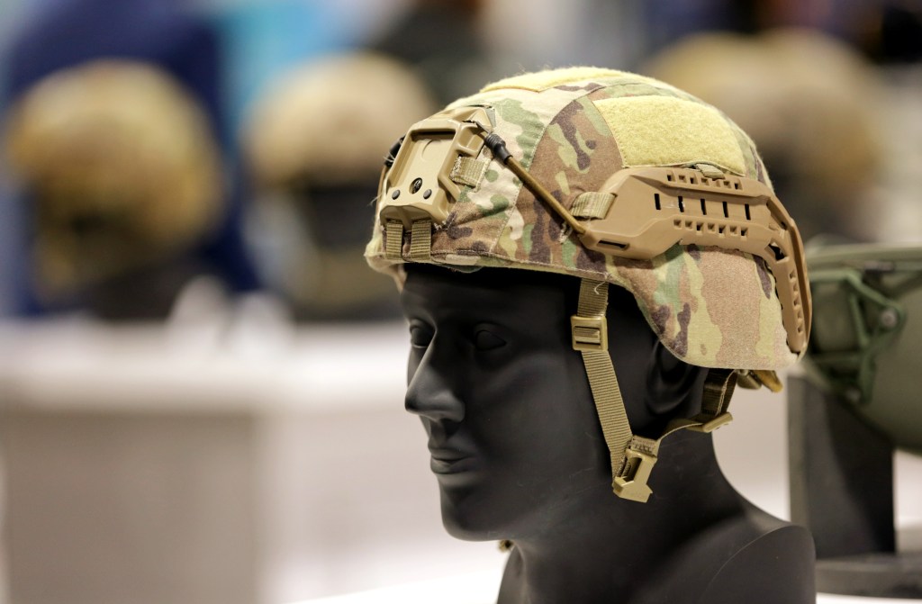 Helmet cover offers upgraded protection, tech for soldiers