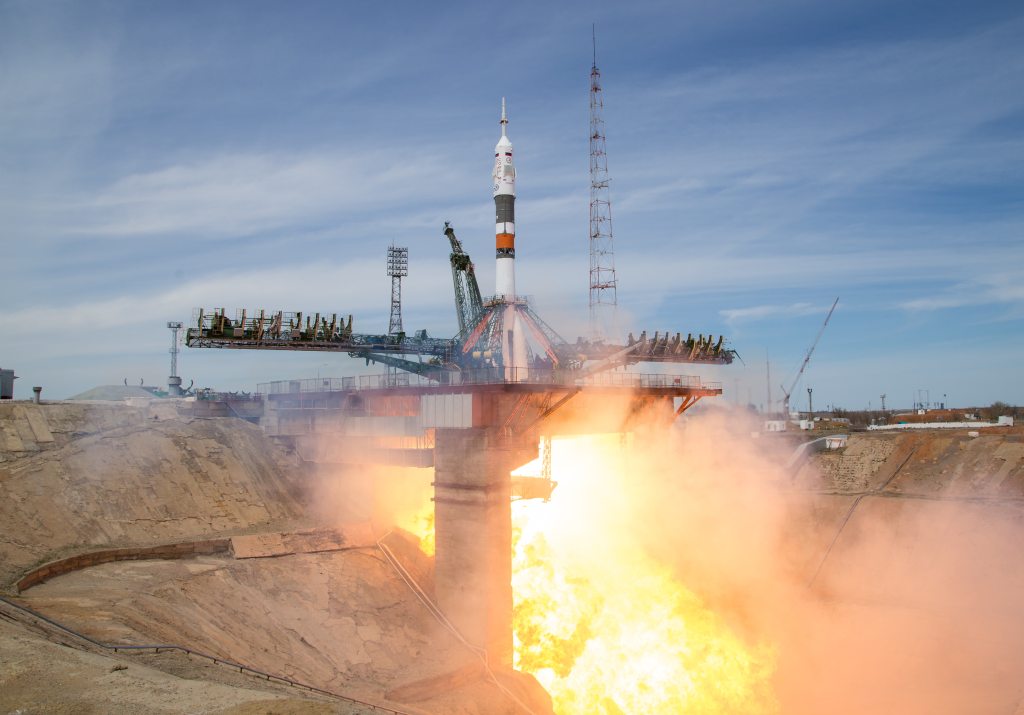 Astronaut Jack Fischer, an Air Force colonel, arrives at space station