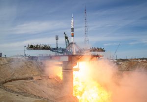 Astronaut Jack Fischer, an Air Force colonel, arrives at space station
