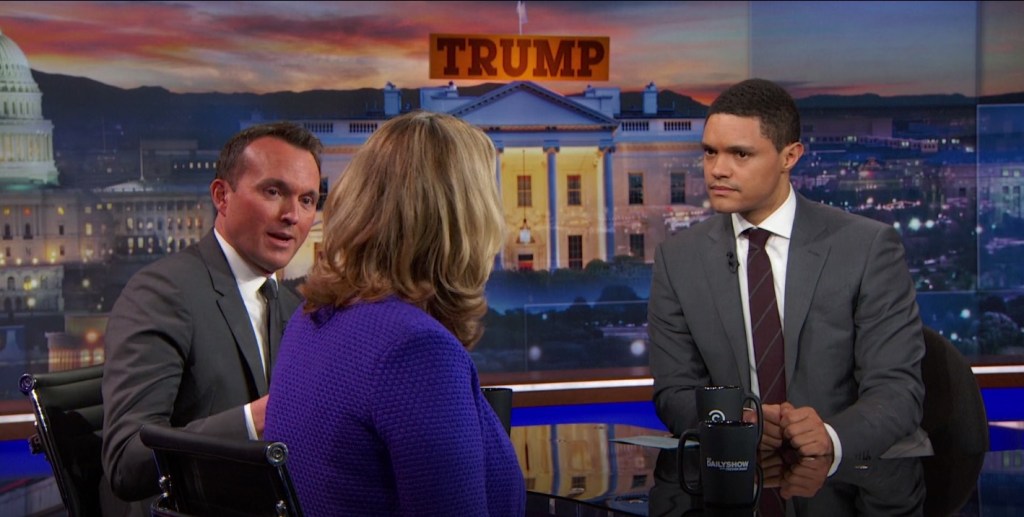 James, Fanning talk Trump transition on ‘The Daily Show’