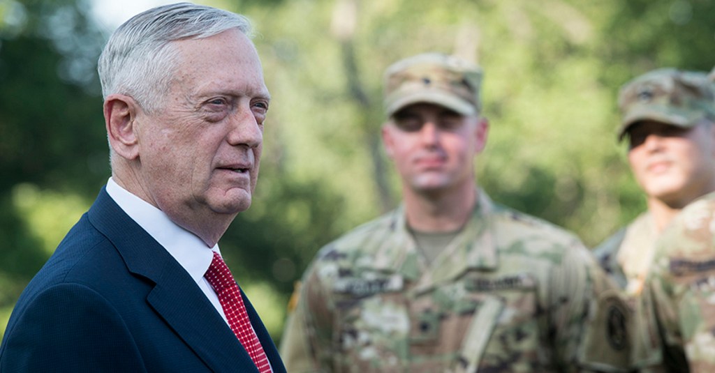James Mattis congratulates new ‘secretary of defense’