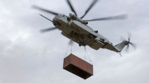 Long-delayed Lockheed ‘King Stallion’ helicopter makes training debut