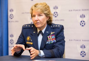 Lt. Gen. Michelle Johnson, the Air Force Academy’s first female boss, is leaving confident