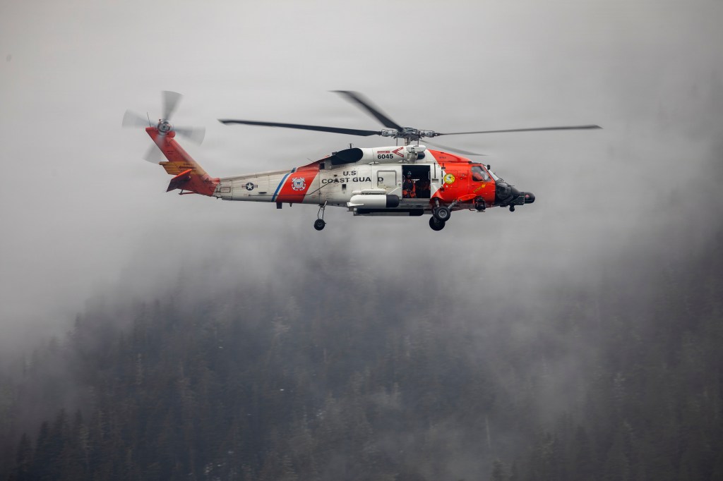 US Coast Guard helicopter crashes in Alaska with four onboard
