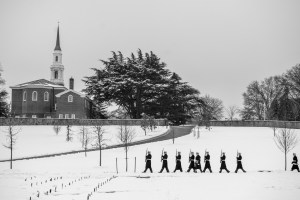 ‘A legacy of honorable and faithful service’: Iconic Marine R. Lee Ermey laid to rest in snowy Arlington National Cemetery