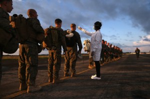 Marines arrive in Liberia