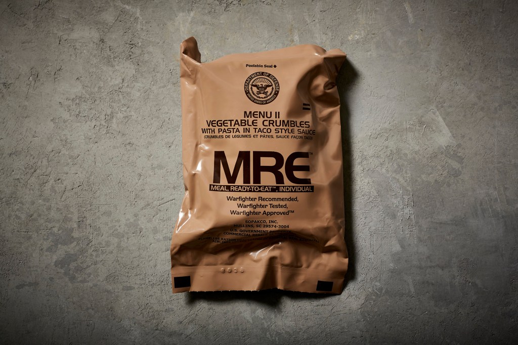 These gourmet-style meals were created from military MREs