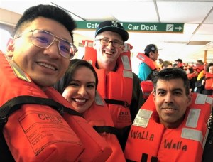 Navy nurse aids man having medical emergency on Washington ferry