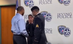 Soldier surprises his mother after two years in Germany