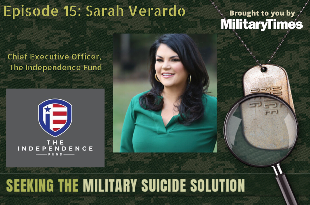 Seeking the Military Suicide Solution Podcast, Episode 15: Sarah Verardo