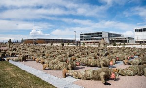 Drop and give me a Guinness World Record! Cadets push to win prize