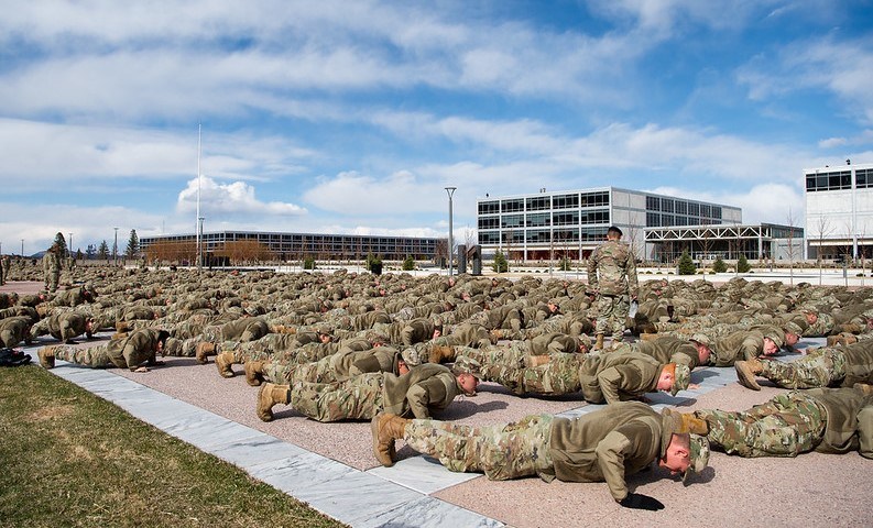 Drop and give me a Guinness World Record! Cadets push to win prize